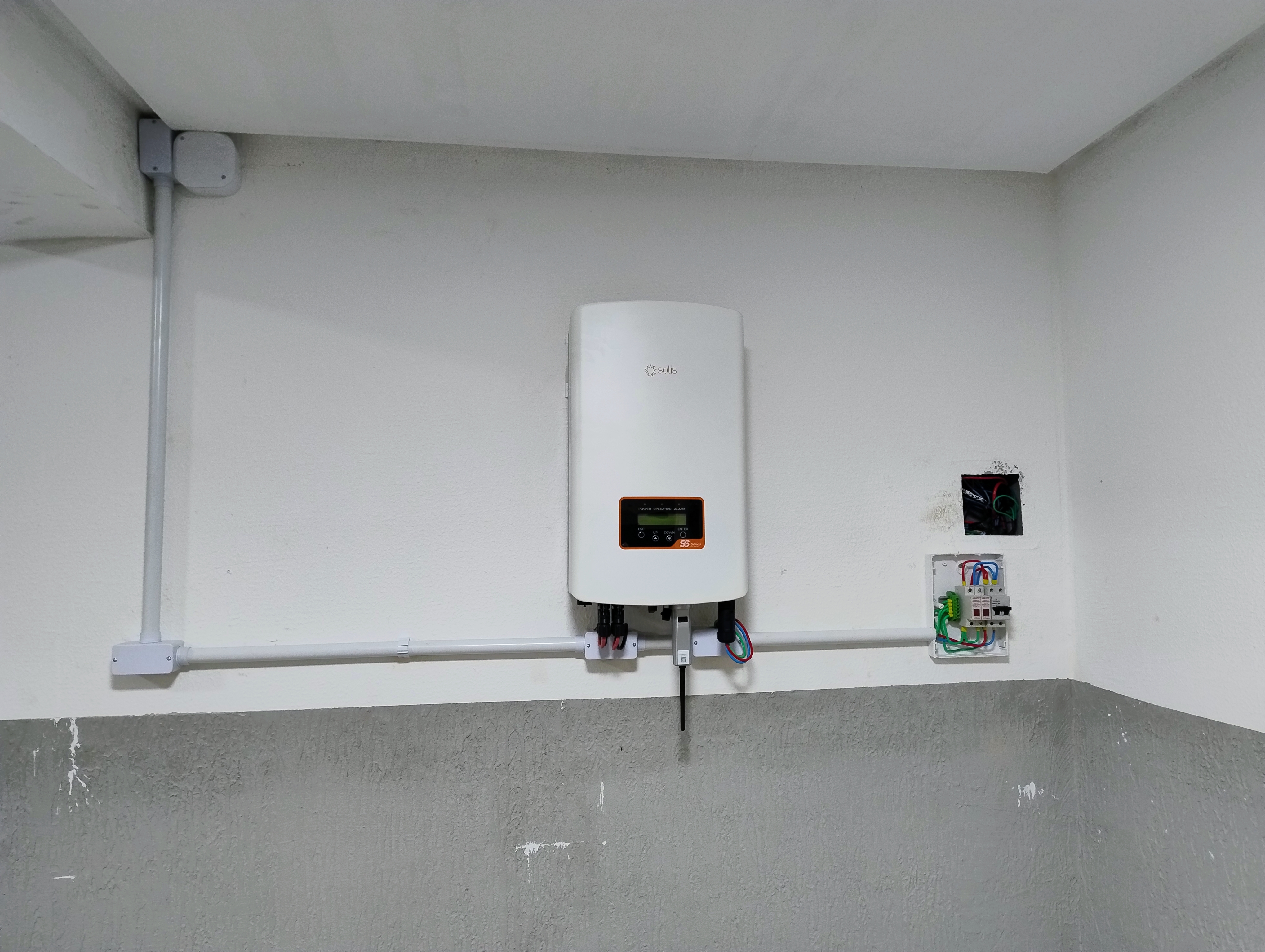 Painel solar instalado